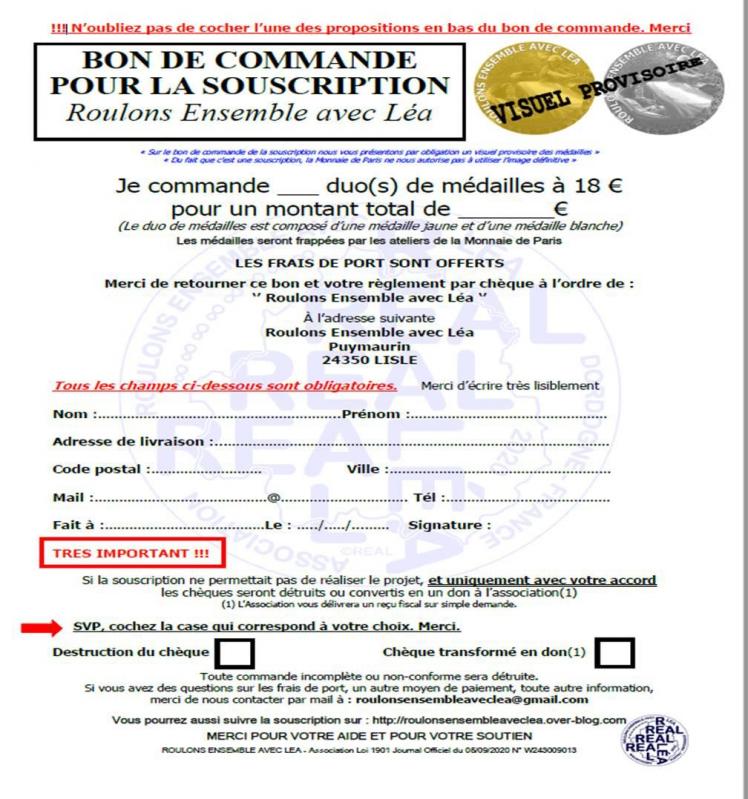 Bon de commande real
